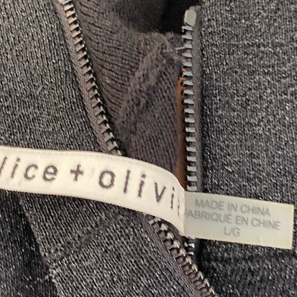 Alice + Olivia Black metallic turtleneck mini dress with long sleeve.  S… - Picture 2 of 6